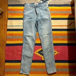 Madewell 10-inch skinny jeans, 28 Tall, lightly worn